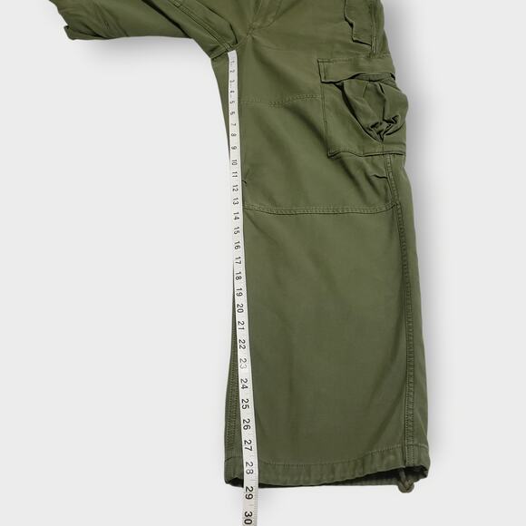 Aritzia Tna Supply Cargo Pant Olive Green Sz 4 Relaxed Grunge Gorp Streetwear - Picture 10 of 12